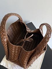 Bagsaaa Bottega Veneta Campana Bag 844249 Brown - 33cm - 4