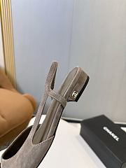 Bagsaaa Chanel G31319 Slingbacks gray suede - 2