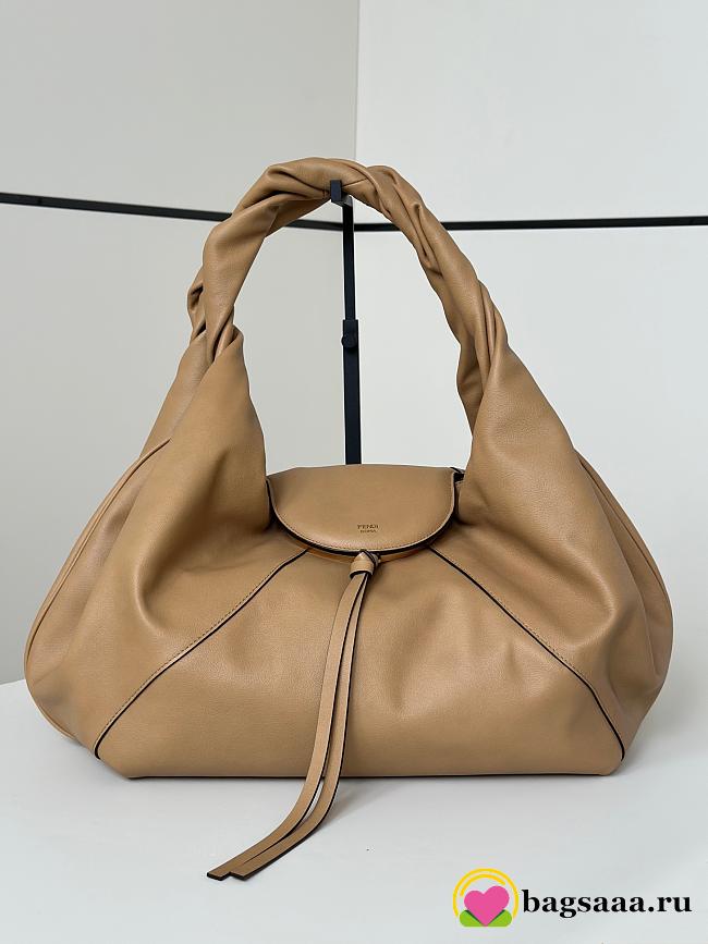 Bagsaaa Fendi Large Spy Beige leather bag - 48 cm - 1