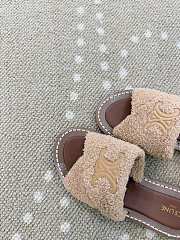 Bagsaaa Celine Lympia Twisted Sandal In Sponge Fabric beige - 2