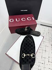 Bagsaaa Gucci Women's Princetown slipper 802163 black GG velvet - 2