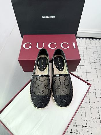 Bagsaaa Gucci Women's crystal GG espadrille 835088 black