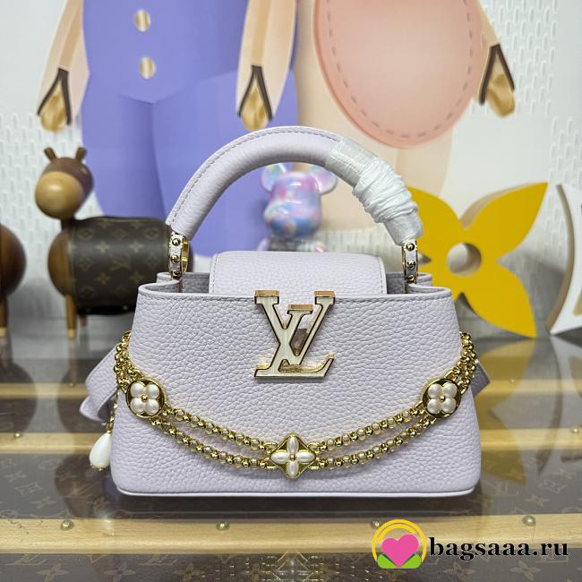 Bagsaaa LV M25476 Capucines East-West Mini Misty Lilac - 22cm - 1