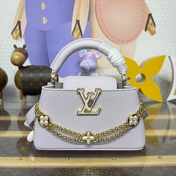 Bagsaaa LV M25476 Capucines East-West Mini Misty Lilac - 22cm