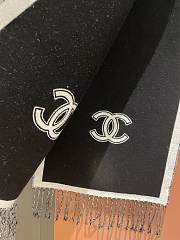 Chanel Black & White Scarf - 3