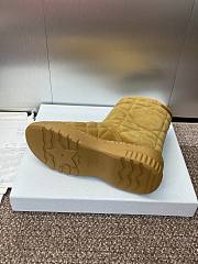 Bagsaaa Dior Frost Ankle Boot Beige Cannage Suede and Ecru Lambskin Shearling - 4