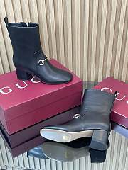 Bagsaaa Gucci Women's ankle boot with Horsebit 835808 black - 4
