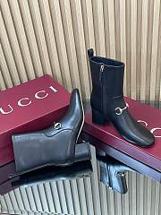 Bagsaaa Gucci Women's ankle boot with Horsebit 835808 black - 3