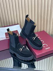 Bagsaaa Gucci Women's ankle boot with Horsebit 834770 black suede - 1