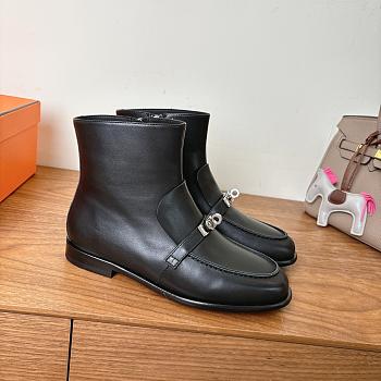 Bagsaaa Hermes Kelsy ankle boot black