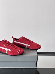 Bagsaaa Speedcat Suede Balenciaga Sneaker Red - 3