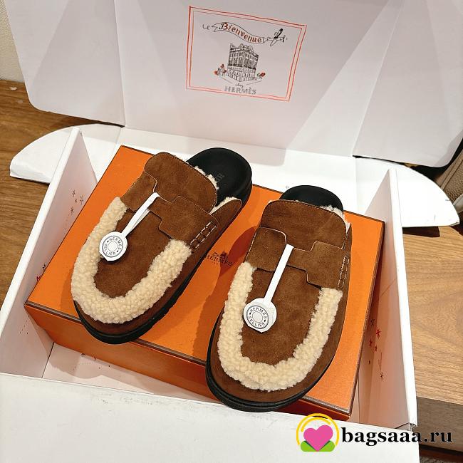 Bagsaaa Hermes Go mule brown - 1