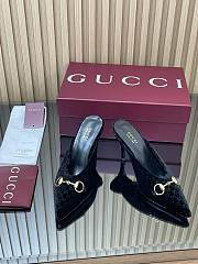 Bagsaaa Gucci Women's mule with Horsebit 835739 black - 8.5cm - 1