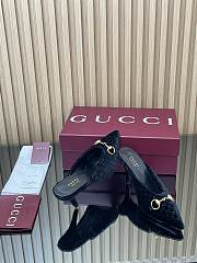 Bagsaaa Gucci Women's mule with Horsebit 835739 black - 8.5cm - 4