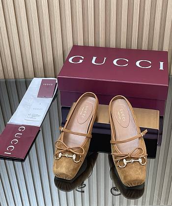 Bagsaaa Women's Gucci Horsebit mule 850317 brown suede