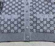 Bagsaaa Gucci Reversible GG wool jacquard cardigan grey and black - 4