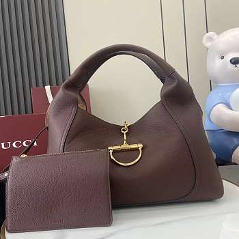 Bagsaaa Gucci Softbit maxi shoulder bag 837466 dark brown - 46cm