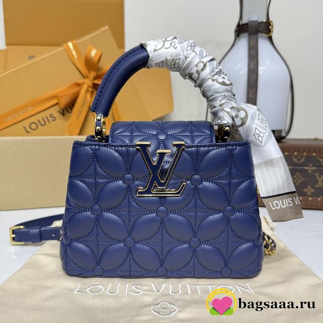 Bagsaaa LV M13496 Capucines Mini Sapphire Blue - 21cm - 1