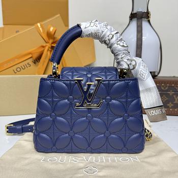 Bagsaaa LV M13496 Capucines Mini Sapphire Blue - 21cm