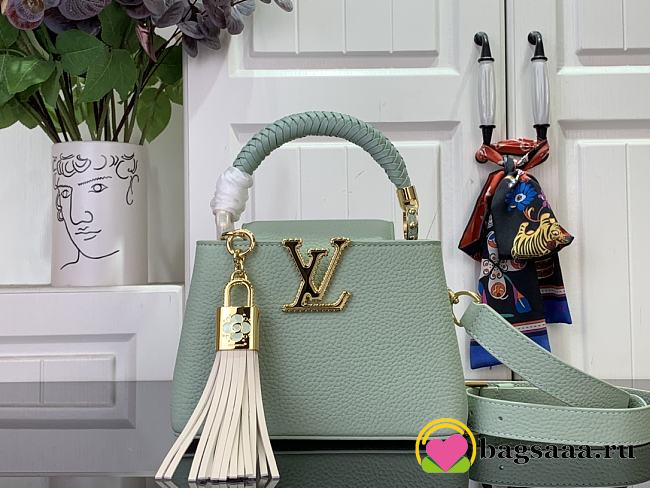 Bagsaaa LV M15157 Capucines Mini Jade Green - 21cm - 1