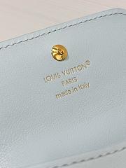 Bagsaaa LV M14614 Tiny Recto Verso Card Holder LV Bloom Azure Blue - 10cm - 4