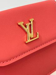 Bagsaaa LV M14615 Tiny Recto Verso Card Holder LV Bloom Sweet Coral - 10cm - 4