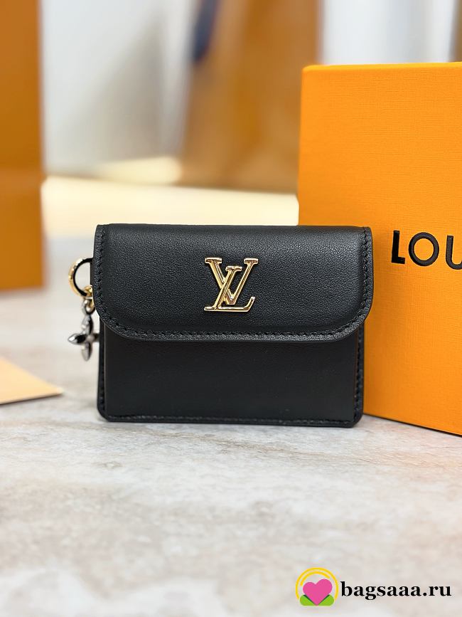 Bagsaaa LV M14626 Tiny Recto Verso Card Holder LV Bloom Black - 10cm - 1