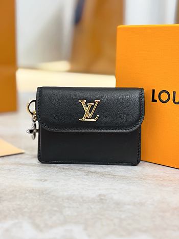 Bagsaaa LV M14626 Tiny Recto Verso Card Holder LV Bloom Black - 10cm