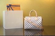 Bagsaaa Louis Vuitton N40608 Speedy Bandoulière 25 Damier Azur - 25cm - 1