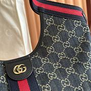 Bagsaaa Gucci Giglio small tote bag 860845 denim blue - 25cm - 2