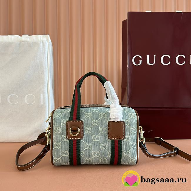 Bagsaaa Gucci Mini GG handbag 859975 blue - 20cm - 1