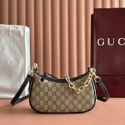 Bagsaaa Gucci GG Emblem small shoulder bag 847447 black - 24cm - 1