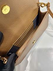 Bagsaaa Prada Saffiano leather mini-bag 1NF059 brown - 18cm - 3