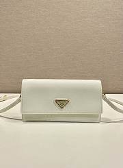 Bagsaaa Prada Saffiano leather mini-bag 1NF059 white - 18cm - 1
