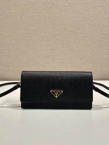 Bagsaaa Prada Saffiano leather mini-bag 1NF059 black - 18cm