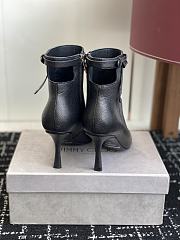 Bagsaaa Jimmy Choo Camie Ankle Boot 85 Black Shiny Kid Leather Ankle Boots - 4