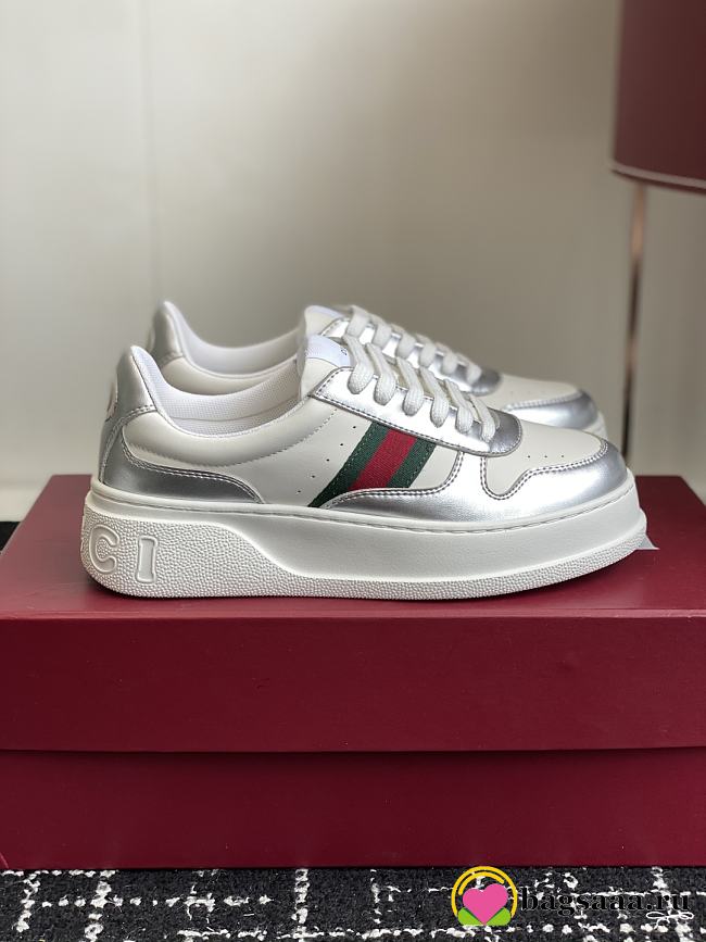 Bagsaaa Gucci chunky sneaker 848307 white & silver - 1