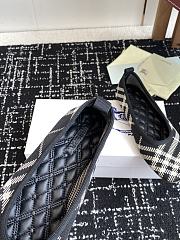 Bagsaaa Burberry Check Knit Baby ballerinas black - 4