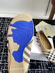 Bagsaaa Burberry Check Knit Baby ballerinas beige - 2