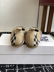 Bagsaaa Burberry Check Knit Baby ballerinas beige - 3