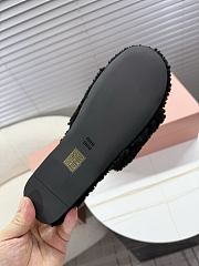 Bagsaaa Miu Miu Shearling slides black - 4