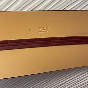 Bagsaaa Alaia Double Bustier Belt In Calfskin Dark Red - 3