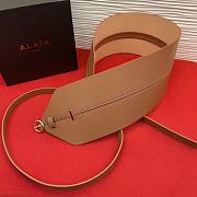Bagsaaa Alaia Double Bustier Belt In Calfskin Beige - 4