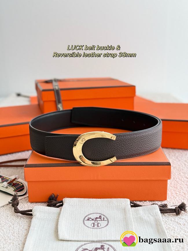 Bagsaaa Hermes Dark Brown Belt 38MM - 1
