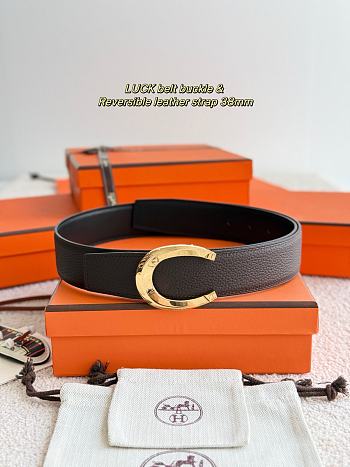 Bagsaaa Hermes Dark Brown Belt 38MM