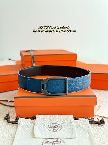 Bagsaaa Hermes Blue Belt 38MM
