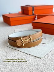 Bagsaaa Hermes Brown Belt 24MM - 1