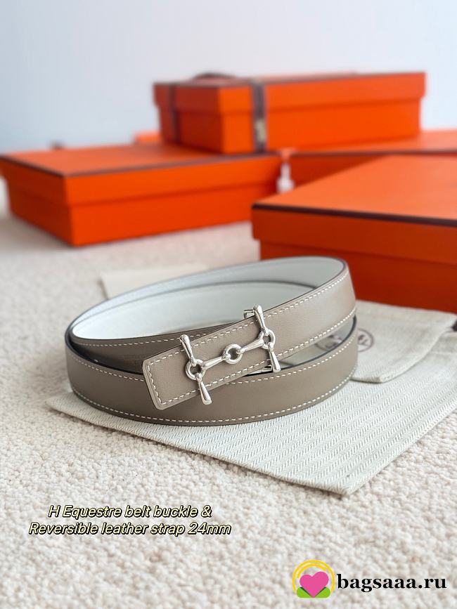 Bagsaaa Hermes Etoupe Belt 24MM - 1