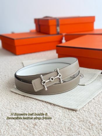 Bagsaaa Hermes Etoupe Belt 24MM