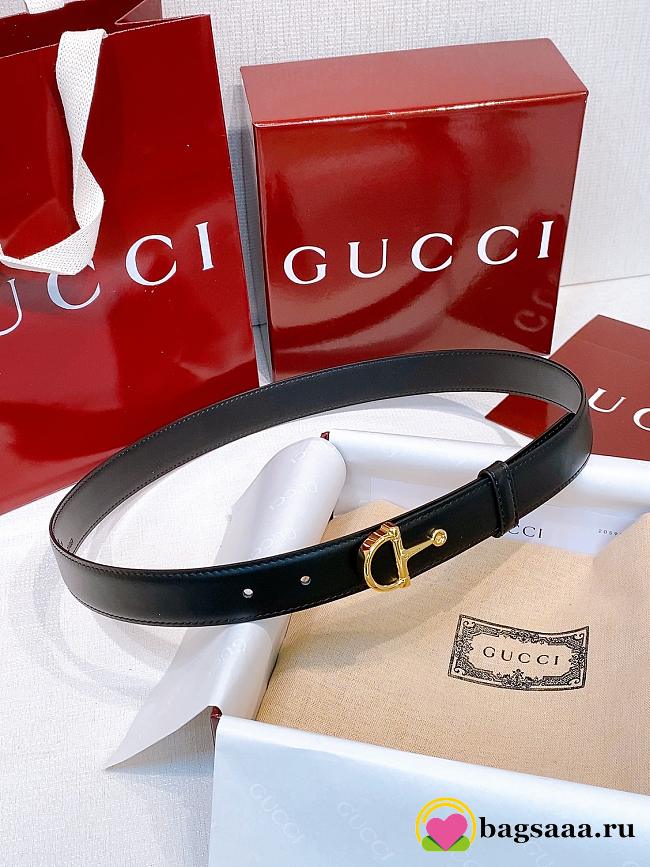 Bagsaaa Gucci Belt Black - 2.5cm - 1